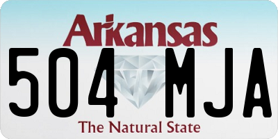 AR license plate 504MJA
