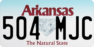 AR license plate 504MJC