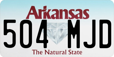 AR license plate 504MJD