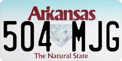 AR license plate 504MJG