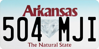 AR license plate 504MJI