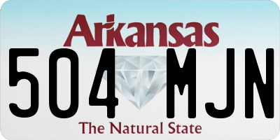 AR license plate 504MJN