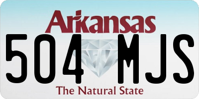 AR license plate 504MJS