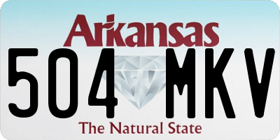 AR license plate 504MKV