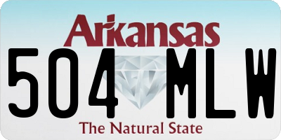 AR license plate 504MLW