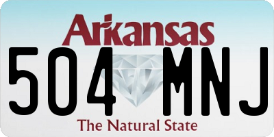AR license plate 504MNJ