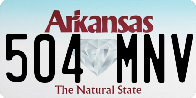 AR license plate 504MNV