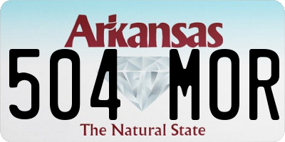 AR license plate 504MOR