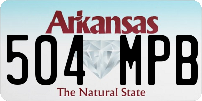 AR license plate 504MPB