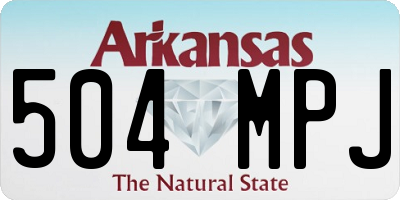 AR license plate 504MPJ