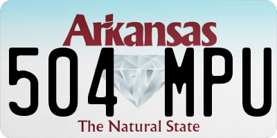 AR license plate 504MPU