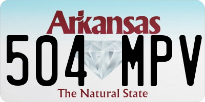 AR license plate 504MPV