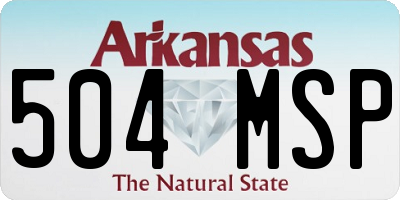 AR license plate 504MSP