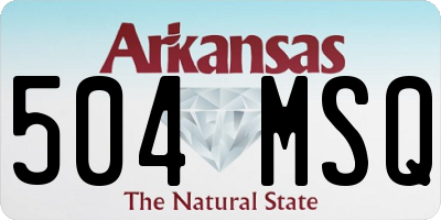 AR license plate 504MSQ