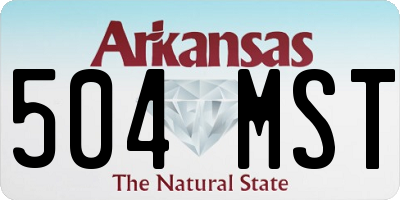 AR license plate 504MST