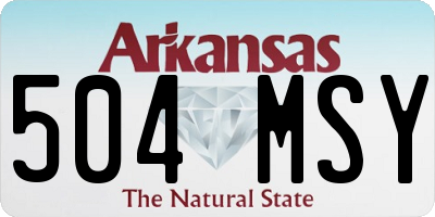 AR license plate 504MSY