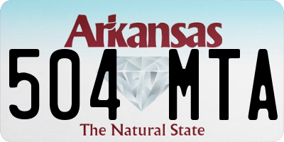 AR license plate 504MTA