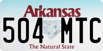 AR license plate 504MTC