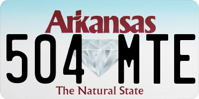 AR license plate 504MTE