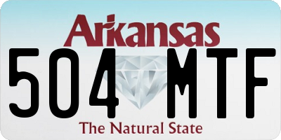 AR license plate 504MTF