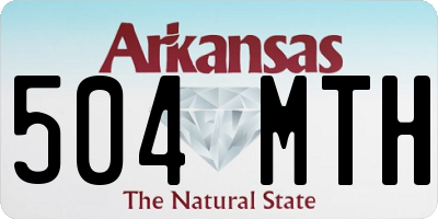 AR license plate 504MTH