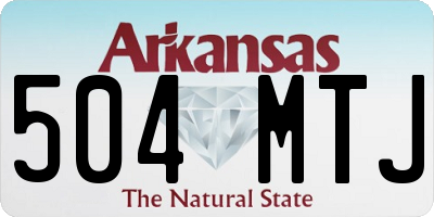 AR license plate 504MTJ