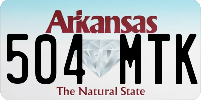 AR license plate 504MTK