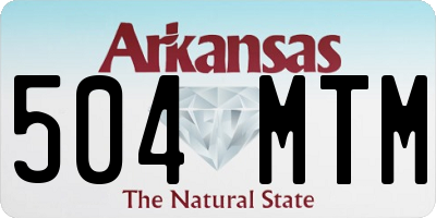 AR license plate 504MTM