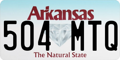 AR license plate 504MTQ