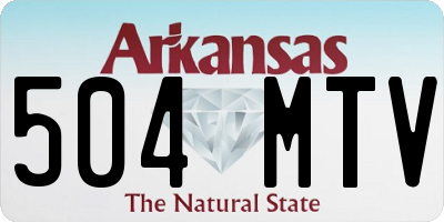 AR license plate 504MTV