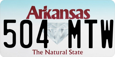 AR license plate 504MTW