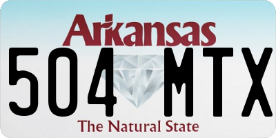 AR license plate 504MTX