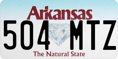AR license plate 504MTZ