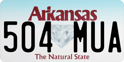 AR license plate 504MUA