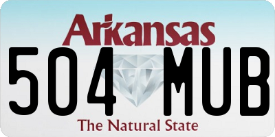AR license plate 504MUB
