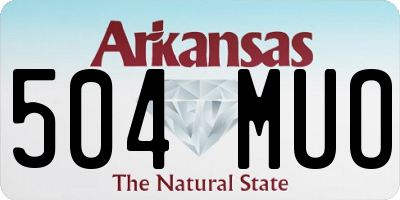 AR license plate 504MUO