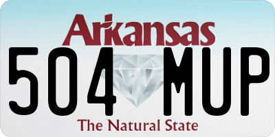 AR license plate 504MUP