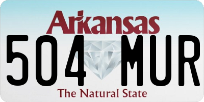 AR license plate 504MUR