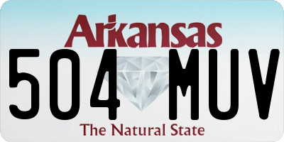 AR license plate 504MUV