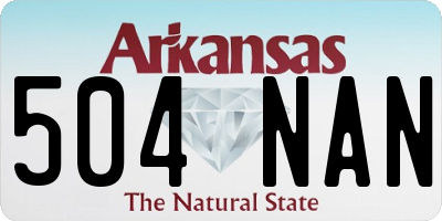 AR license plate 504NAN