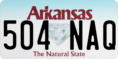 AR license plate 504NAQ