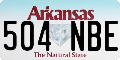 AR license plate 504NBE