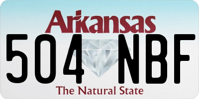 AR license plate 504NBF