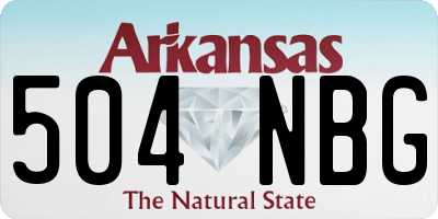 AR license plate 504NBG