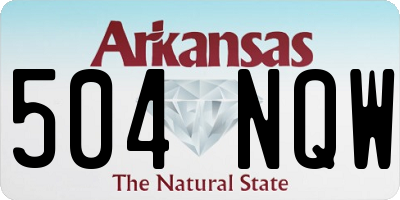 AR license plate 504NQW