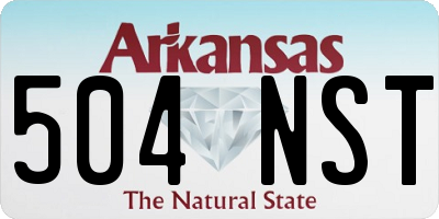 AR license plate 504NST