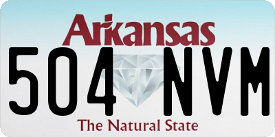 AR license plate 504NVM