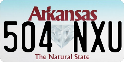 AR license plate 504NXU