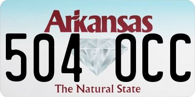 AR license plate 504OCC