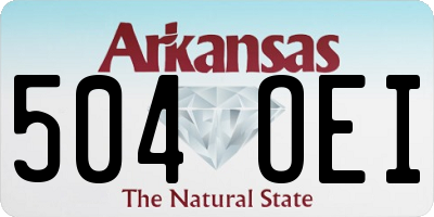 AR license plate 504OEI